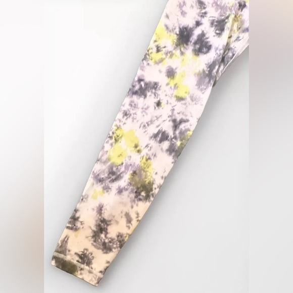 Lululemon Align High-Rise Crop HR Radial Tie Dye Mauve Grey Multi Sz: 8 - Picture 3 of 8